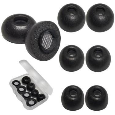 Imagem de Luckvan Ponteiras Auriculares De Espuma Viscoelástica Com 4 Tamanhos Para Samsung Galaxy Buds3 Pro, Fones Ouvido Substituição Buds 3, Encaixe Em Estojo Preto, Pares