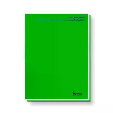 Imagem de Caderno Pedagógico C.D. Brochura 1/4 Caligrafia Verde - Tamoio