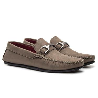 Imagem de Mocassim Masculino Casual Dockside em Camurça com Fivela (Verde, BR, Adulto, Numérico, 39)