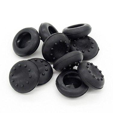 Imagem de Kit 10 Grip Controle Joystick Joypad Ps4 Borracha Silicone Para Analógico Console Aparelho Video Game