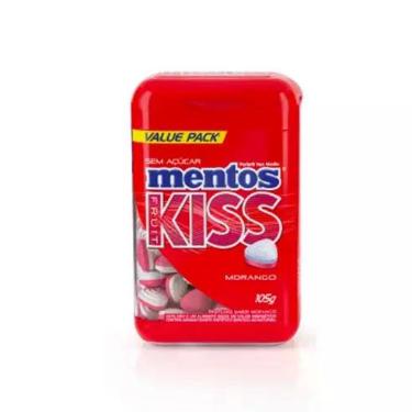Imagem de Mentos Kiss Potão Morango 105g