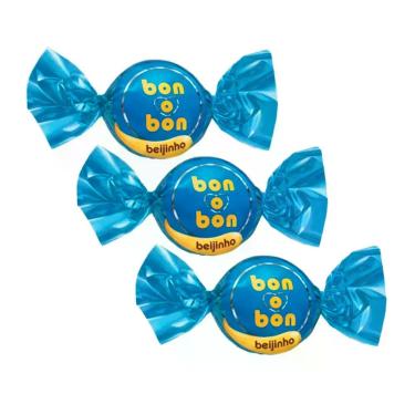 Imagem de Kit 3 Bombom Bon O Bon Sabor Beijinho 15g com 1 Unidade - Arcor