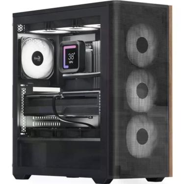 Imagem de Gabinete para Computador D501-V1 Torre ATX Micro ATX Mini-ITX em Aço com Suporte para Watercooler Preto Aerocool
