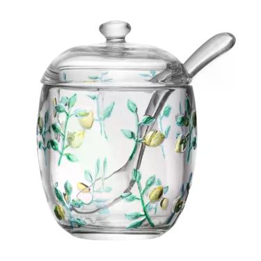 Imagem de Açucareiro de Cristal Limão Siciliano com Colher Lyor 225ml