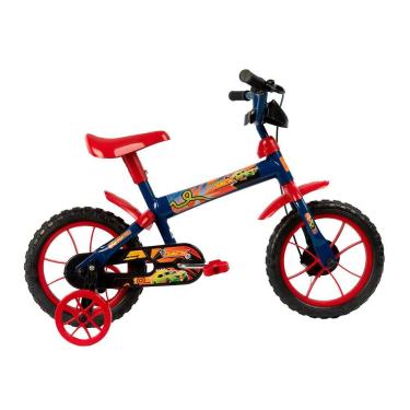 Imagem de Bicicleta Infantil Aro 12" Verden Bikes Jack Azul e Vermelha com Rodin