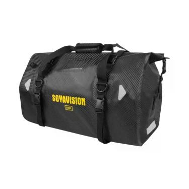 Imagem de Bolsa De Selim Para Motocicleta Impermeável Preta 20L-130L, Mochila De