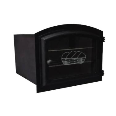 Imagem de Forno Frente Alumínio Fundido 3mm C/Vidro Grande 50x47x33cm - Brassol