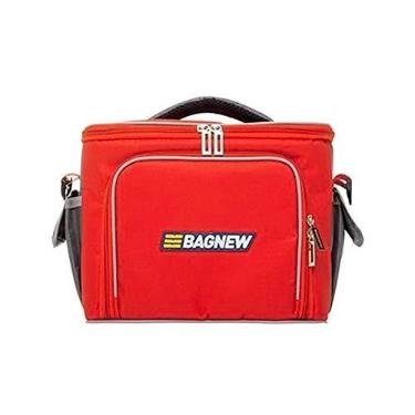 Imagem de Bag New Bolsa Termica 3 Potes Vermelha Com Cinza Fit