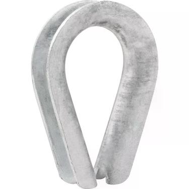 Imagem de Anilha Para Cabo De Aço 5-8 Pesado Galvanizada Vonder Plus