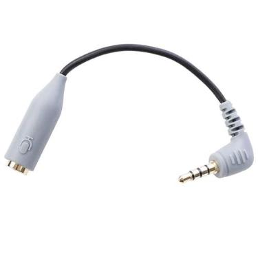 Imagem de Adaptador Movo MC3 3,5 mm TRS para TRRS - Adaptador de microfone para smartphones e tablets iPhone e Android