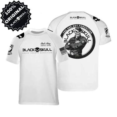Imagem de Camiseta Black Skull Original Bope Dry Fit Camisa Academia Soldado -, 