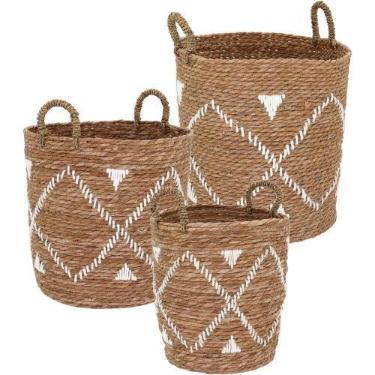 Imagem de Cesta Fibra Natural 3Pç - NH