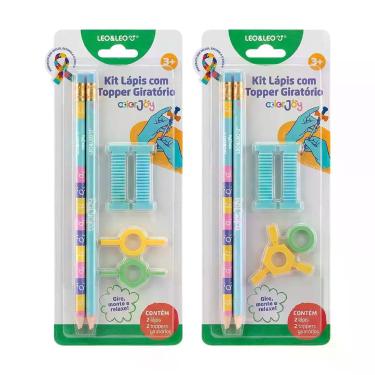 Imagem de Kit Lápis HB Color Joy com Topper Giratório Sortido e Unitário (Bliste