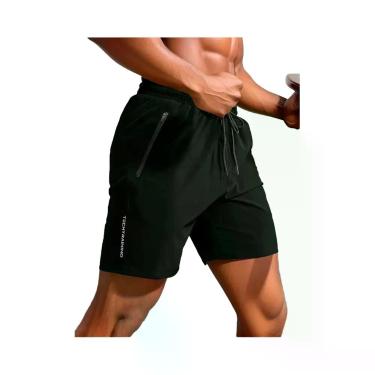 Imagem de Shorts Esportivos Masculinos De Secagem Rápida E Respiráveis Com Cordã
