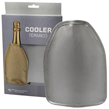 Imagem de Cooler T�rmico Bolsa T�rmica Prata com Gel Vinho Espumante