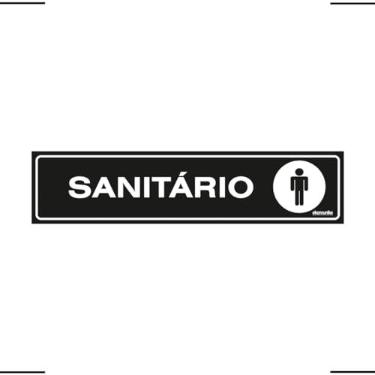 Imagem de Placa De Sinalização Sanitário Masculino 30x7 Ekomunike - A-431 F9e