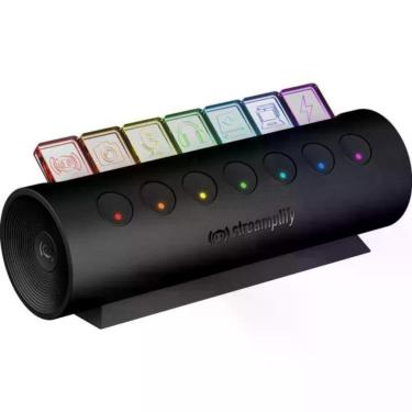 Imagem de Hub USB Ctrl 7 com 7 Portas USB 3.0 e Carregamento Rápido 2.4A com LED RGB Preto Streamplify