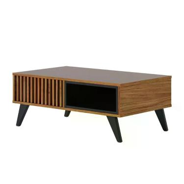 Imagem de Mesa de Centro Jeri Sala com Pés de Madeira Maciça - COLIBRI MÓVEIS, N