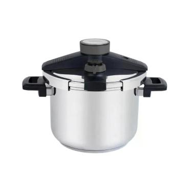 Imagem de Panela de Pressão Presto Aço Inox com Revestimento Aço Inox 6L com 5 Sistemas de Segurança Tramontina