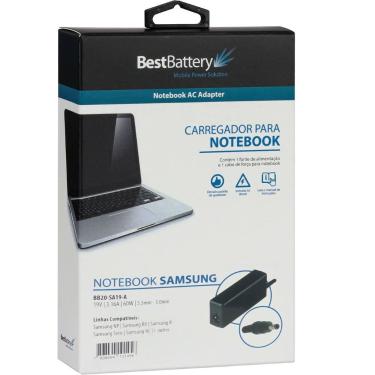 Imagem de Fonte Carregador para Notebook Samsung NP305E5A - BestBattery, 60 Watt
