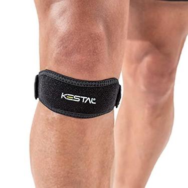 Imagem de Kestal Joelheira Sensi Patella Strap de compressão ortopédica Preto, P