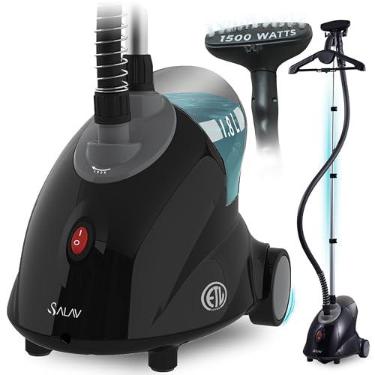 Imagem de SALAV GS18-DJ Standing Garment Steamer with Roll Wheels for Easy Movement, 1.8L Water Tank for 1 Hour Continuous Steaming, Adjustable Pole for Storage, Includes Descaler Packet, 1500 wa