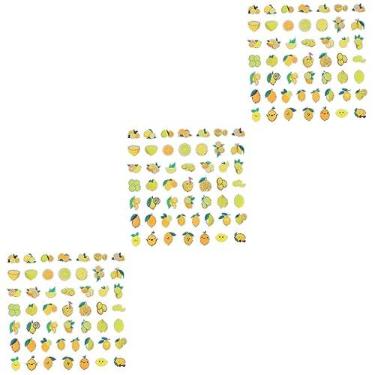 Imagem de ifundom 150 Folhas adesivo de limão adesivo infantil ima de geladeira adesivo de frutas de desenho animado adesivos infantis decoração de festa com limão adesivos de mala computador Capo