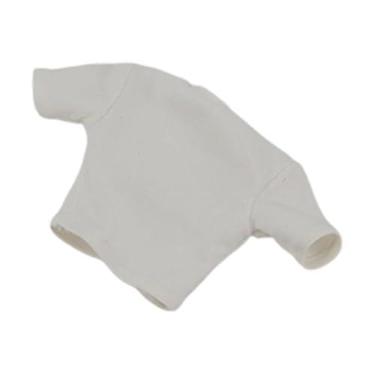 Imagem de JWQFBC Roupa para Figuras de ação em Escala 1:6, Acessórios para Bonecas, Camiseta Curta, Conjunto Feminino Moderno para Figuras Femininas de 30 Cm de Altura, Branco