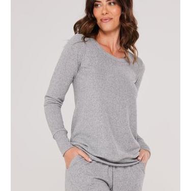 Imagem de Conjunto Feminino Lãzinha Comfy - Praqnome, Mescla, M