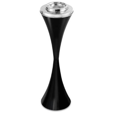 Imagem de Cinzeiro de pé, cinzeiro removível de 61 cm para ambientes externos, cinzeiros de metal ao ar livre, cinzeiros pesados para pátio, cinzeiros grandes altos para fumantes em ambientes internos fáceis de