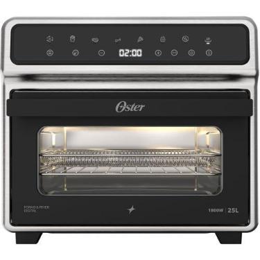 Imagem de Forno e Fryer 25L Oster Inox Digital Pro 8 em 1, 220V