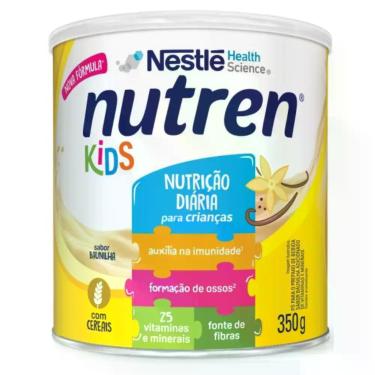 Imagem de Nutren kids 350g sabor baunilha infantil vitaminas nestlé original boa