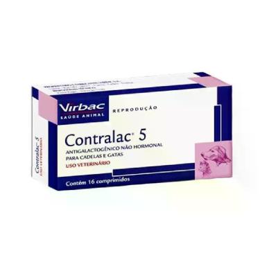 Imagem de Antigalactogênico Virbac Contralac 5 mg - 16 comprimidos