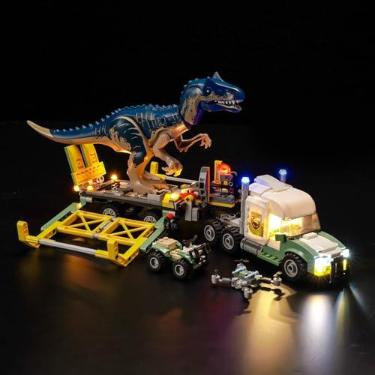 Imagem de LocoLee LED Light Compatible with Lego Dinosaur Missions: Allosaurus Transport Truck - No Models Only Light, Creative Lighting Set Accessories Compatible with Lego 76966 Allosaurus Transport Truck Set