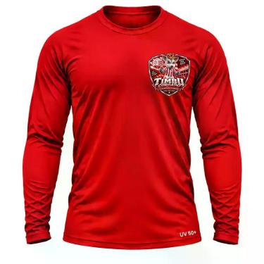 Imagem de Camisa Uv +50 Náutico Torcedor Alvirrubro Timbu Coroado - Genérica, Ve