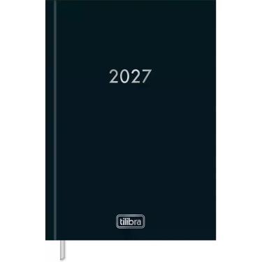 Imagem de Agenda Executiva Costurada Diária 13,4 x 19,2 cm Napoli 2027 Tilibra 1