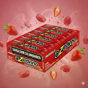 Imagem de Freegells Azedinho Morango 12x28g Bala Tipo Drops Doce e Azeda Sabor I