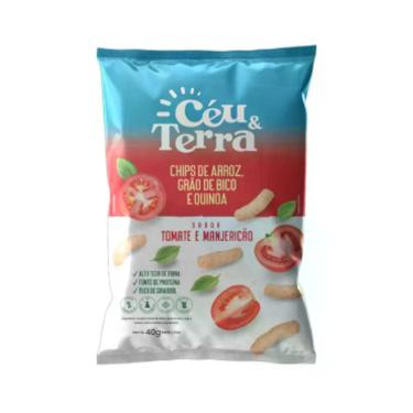Imagem de Chips De Arroz Tomate E Manjericão Sem Glúten - Céu & Terra 40g