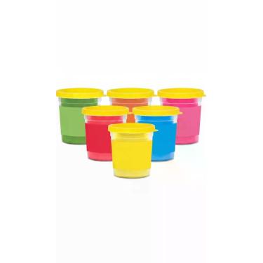 Imagem de Massinha de Modelar Colorida 6 Potes 150g - Congratulations Store