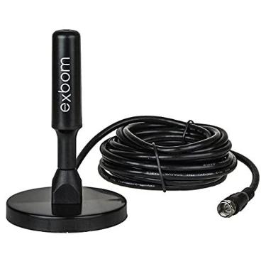 Imagem de Mini Antena Tv Digital Interna Externa Hdtv Uhf Vhf Fm 4.0 Dbi 4mts Exbom – AN-I4040A