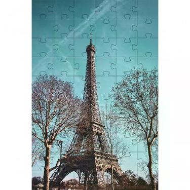 Imagem de Quebra-cabeça Inclusivo 300 Peças em Mdf Torre Eiffel para Memória e Concentração Indicado para Idosos Coleção Tea