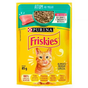 Imagem de Sachê Friskies Atum ao Molho para Gatos Adultos 85g - Purina, Atum ao 