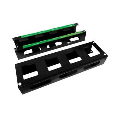 Imagem de Organizador de Cabos e Fios Pequeno para escritório tipo canaleta esconder fios(PRETO)