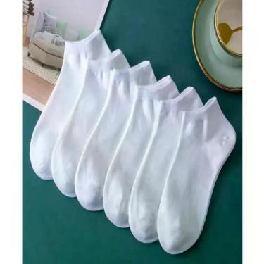 Imagem de Kit com 24 Pares de Meias Brancas Soquete Cano Curto de algodão Unisse