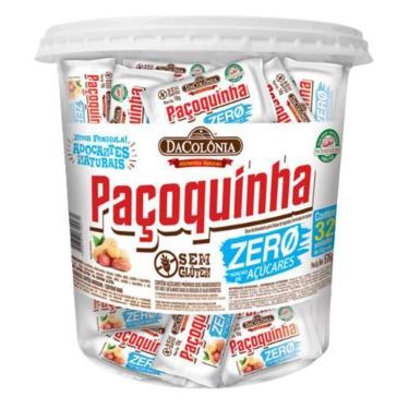 Imagem de Paçoquinha DaColônia Zero Adição de Açúcar Pote 576g Vegana