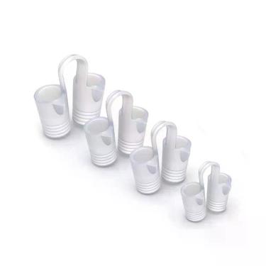 Imagem de Kit Com 4 Unidades Clip Nasal Silicone Anti Ronco, Apnéia E Bruxismo - Dilatador Nasal