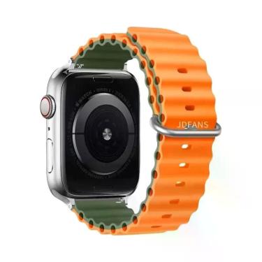 Imagem de Pulseira De Silicone Ocean Band Para Apple Watch Ultra Série 10 9 8 7 