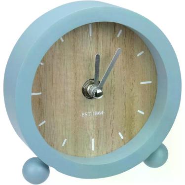 Imagem de Relógio Decorativo Mesa Home&co Mdf 11x11x3cm Azul