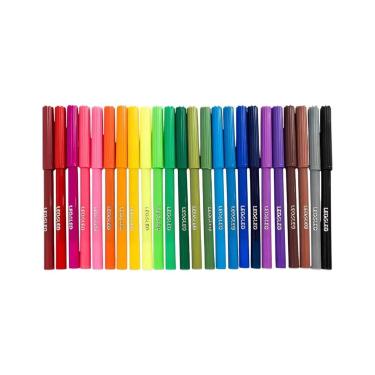 Imagem de Canetinha Hidrografica Plus 24 Cores Escolar Leo&Leo