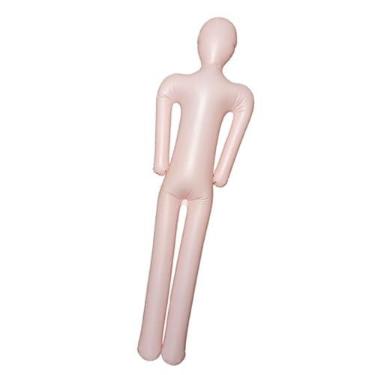 Imagem de shamjina Manequim inflável de corpo inteiro, modelo de corpo humano, vestido realista, boneco inflável de PVC para Halloween, para lojas de roupas de varejo, Sem Acessórios